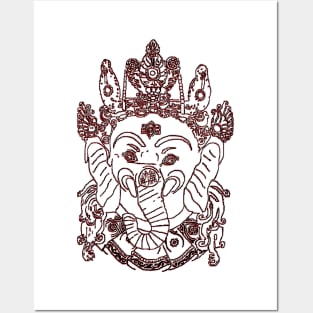 गणेश ganesh indian elephant hindu Posters and Art